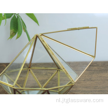 Speciale huistuindecoratie Geometrisch terrariumglas